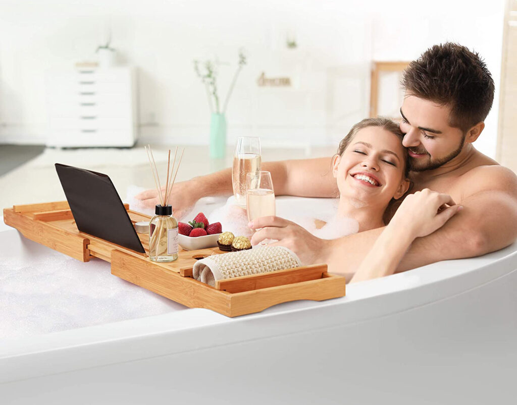 Luxury bathtub tray His and Hers Gifts 