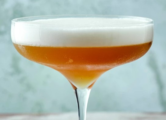 Sherry sour christmas cocktail