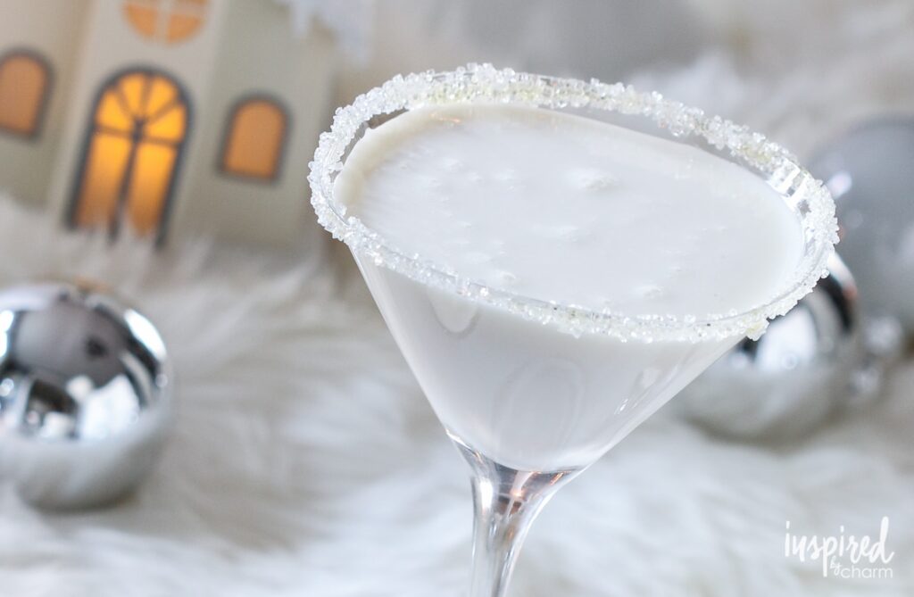 White Christmas Martini - christmas cocktail