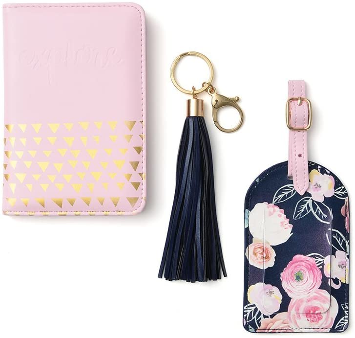 Gartner Studios Pink and Floral Travel Set