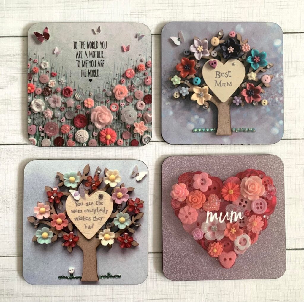 Unique gift for mom Individual Mom Coasters