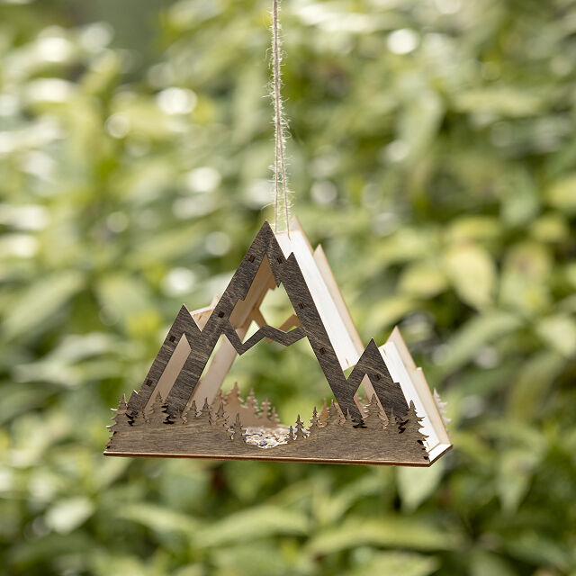 Mountainscape Bird Feeder Gift For Him