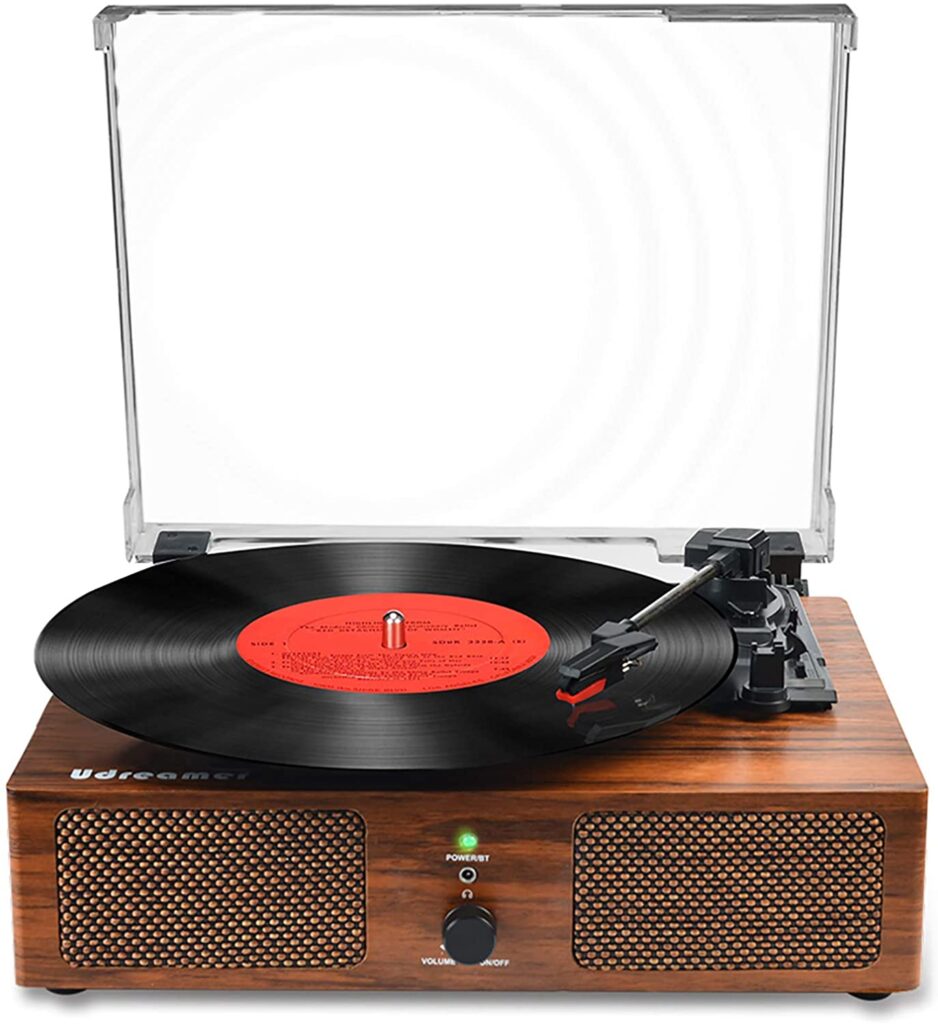 Record Player Bluetooth with Built in Speakers