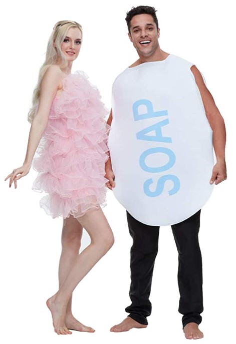 Soap and Loofah Couples Halloween Costumes