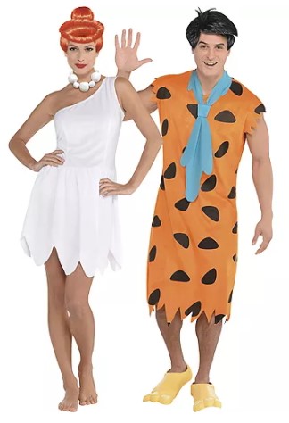 Wilma Flintstone Fred Flintstone Couples Halloween Costumes
