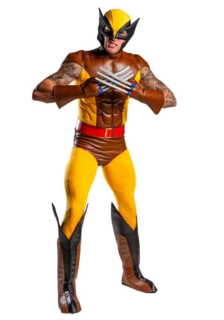X Men Adult Wolverine Brown Couples Halloween Costumes