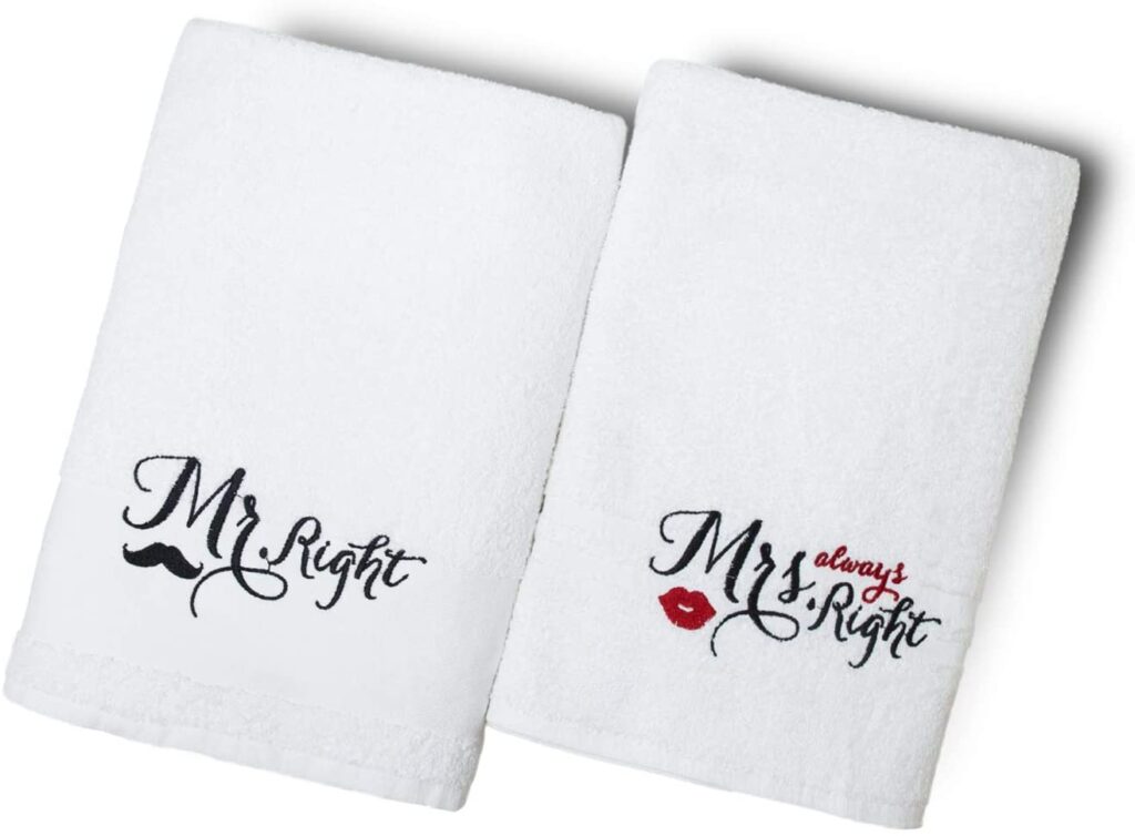 His and Hers gifts Towels