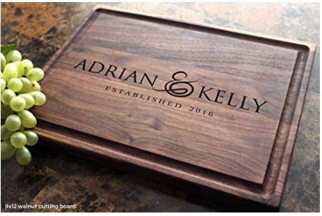 His and hers gifts Engraved Cutting Board