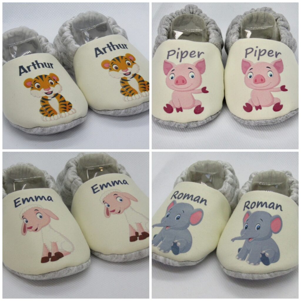 Newborn gift ideas Personalised newborn baby booties