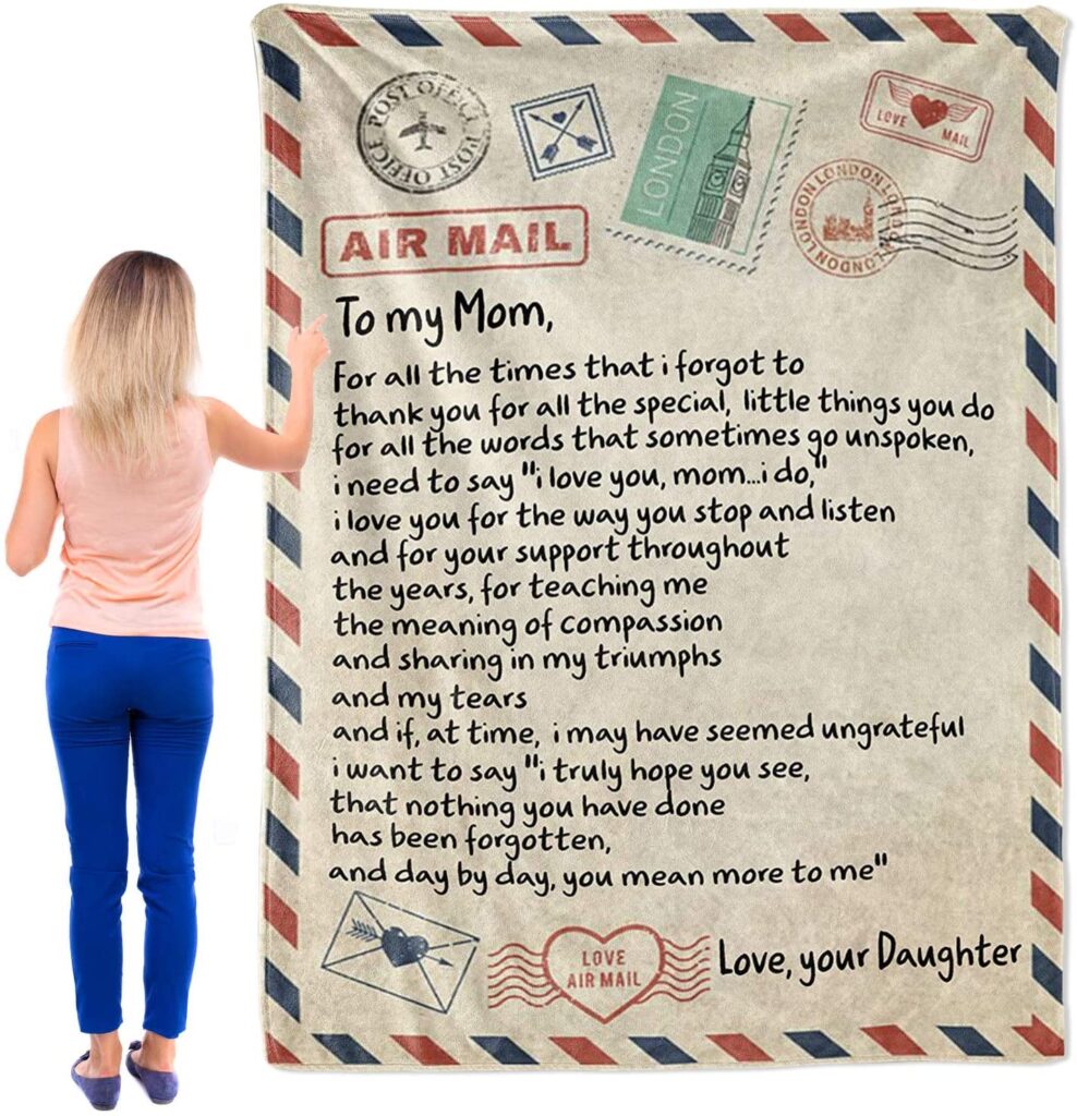 Personalized Hand Written Letter Blanket