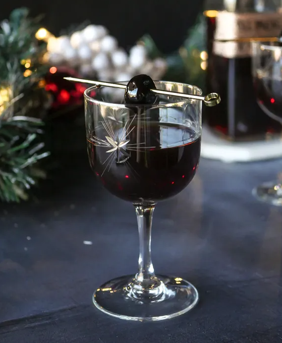 Black Christmas Cocktail