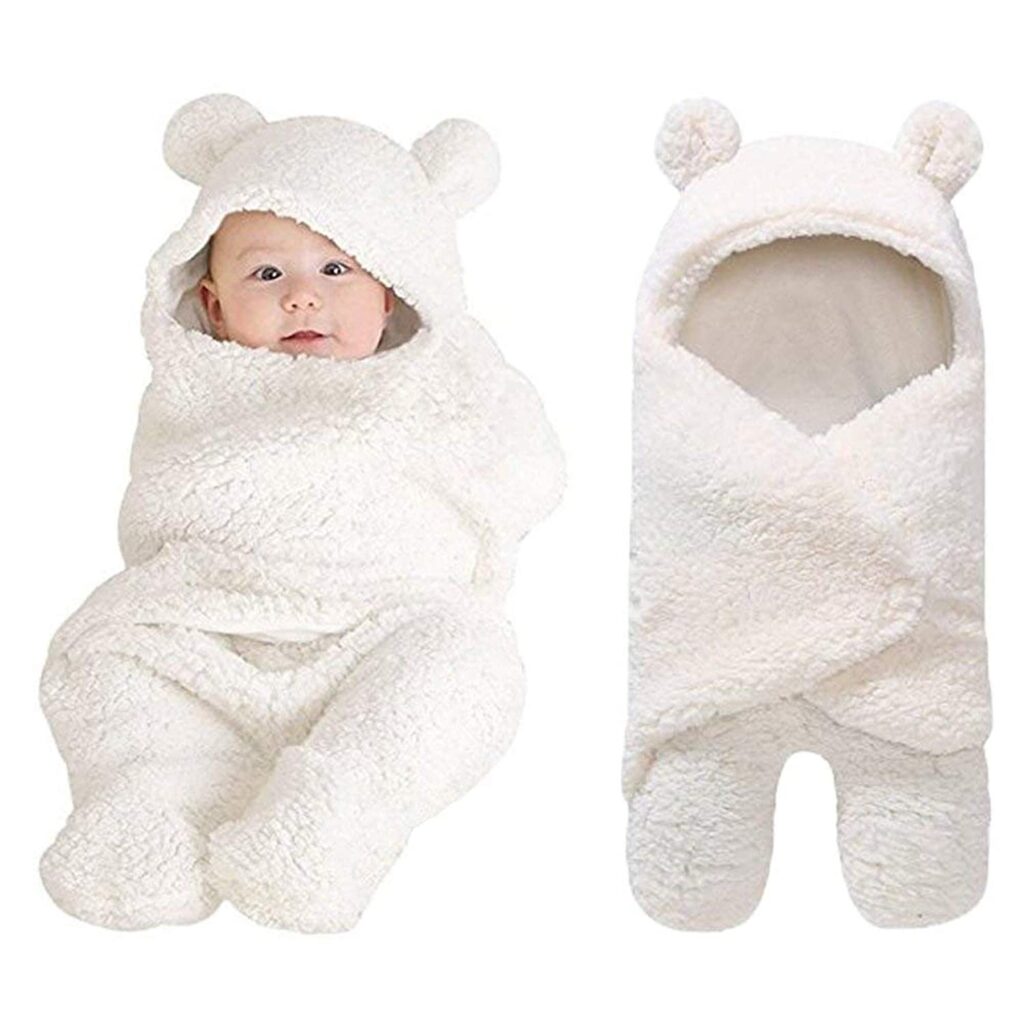 newborn gift idea hooded baby blanket