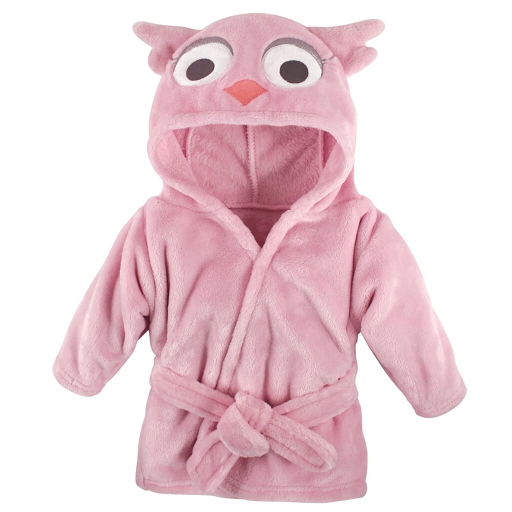 Baby Unisex Baby Plush Animal Face Robe