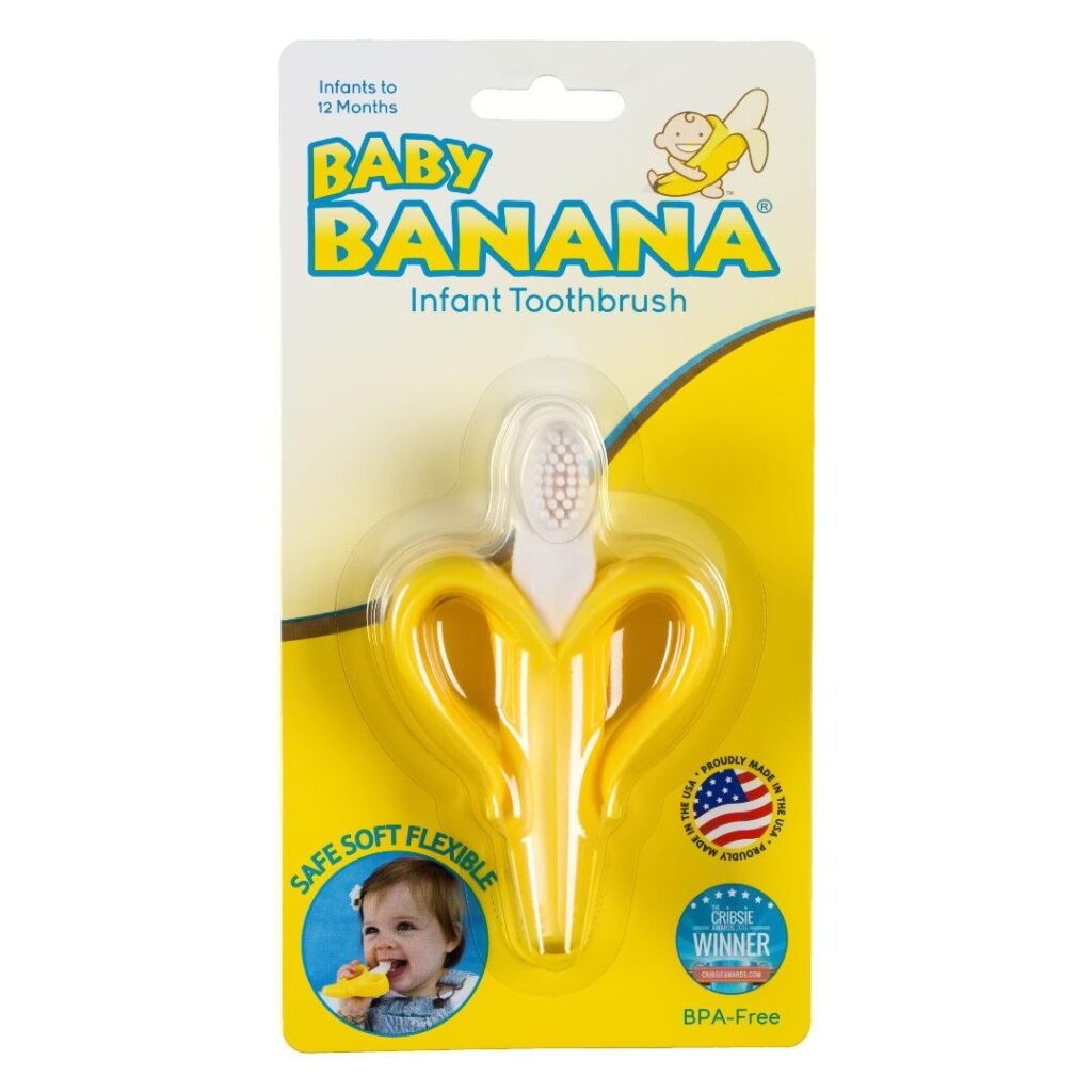 Baby banana toothbrush