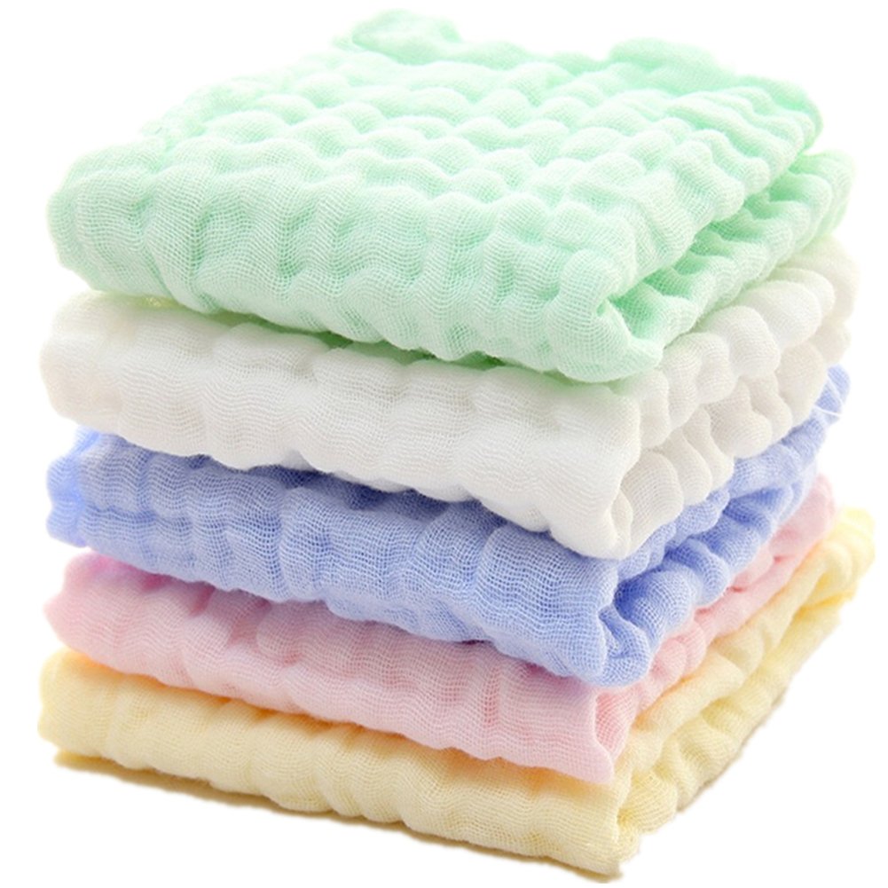 Newborn Baby Face Towel and Muslin Washcloth for Sensitive Skin