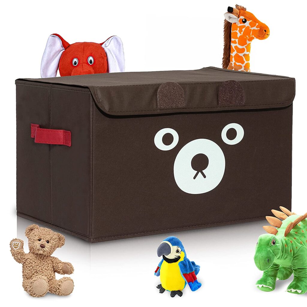 Toys Organizer with Flip Lid for Kids Playroom