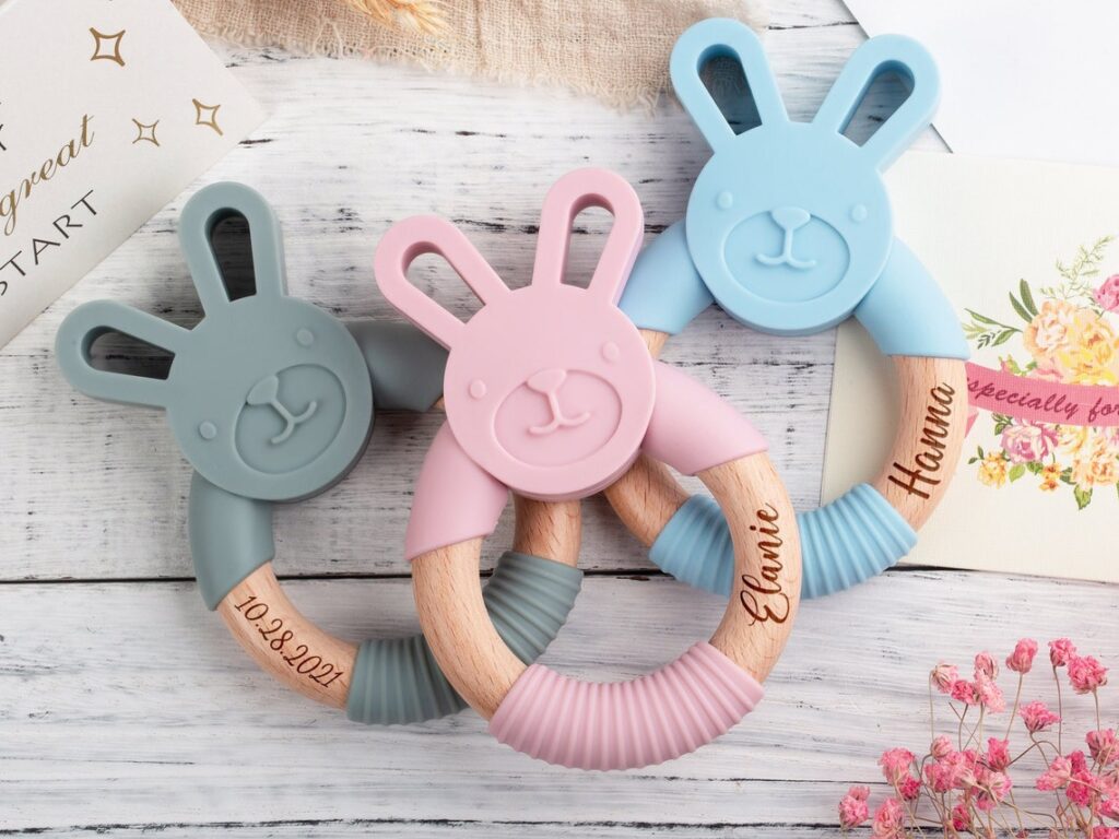 Personalized Wood Teether For Baby