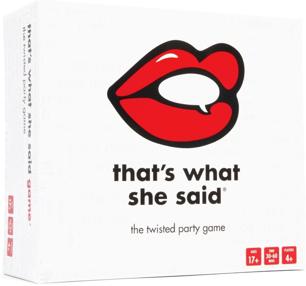 Thats What She Said Game The Hilariously Twisted Party Game Adults Only