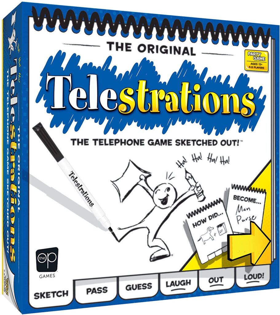 Telestrations Original 8 Player Family Board Game A Fun Family Game