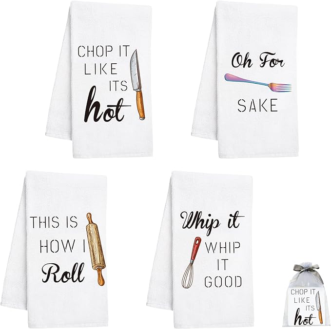 Funny Kitchen Towels and dishcloths Sets