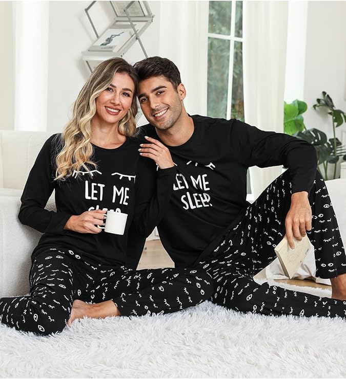 Couples Matching Pajama Sets Long Sleeve