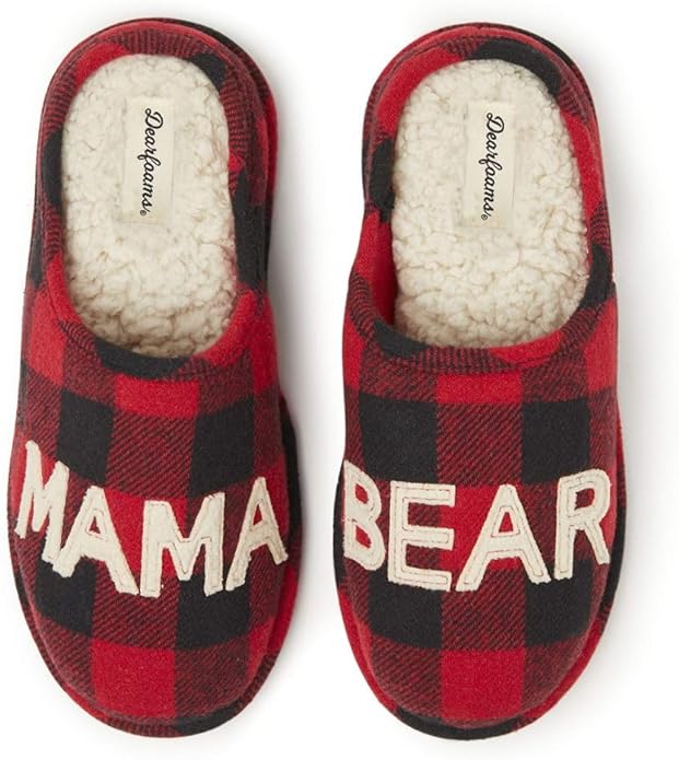 Gifts for Mom Cute Cozy Mothers Day Mama Bear Slipper