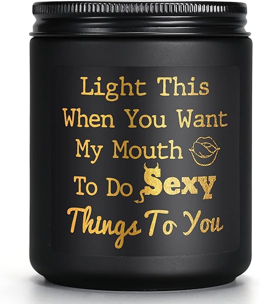 Lavender Scented Candle Funny Gift