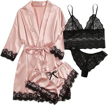 Best Romantic Sexy Gifts Ideas Soft floral lace pajama set
