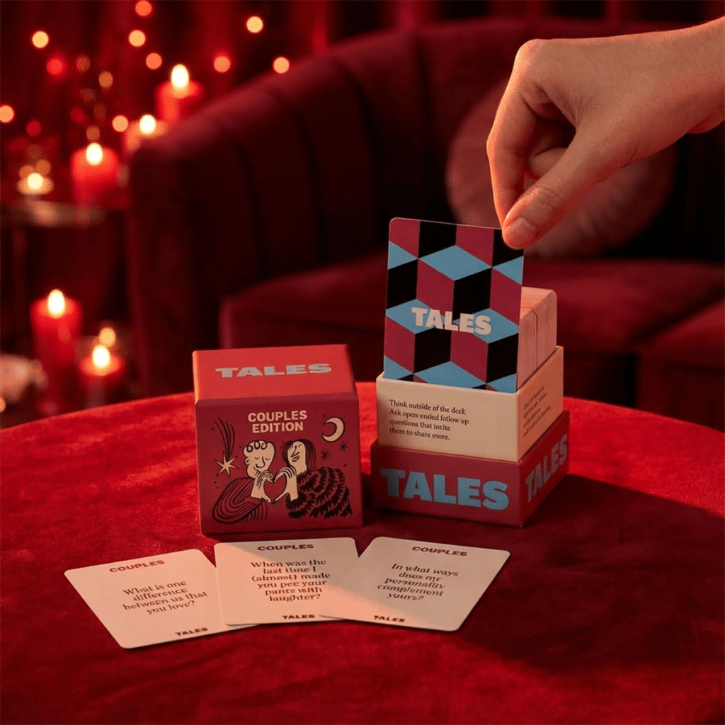 Tales Card Game featuring fun activities and questions