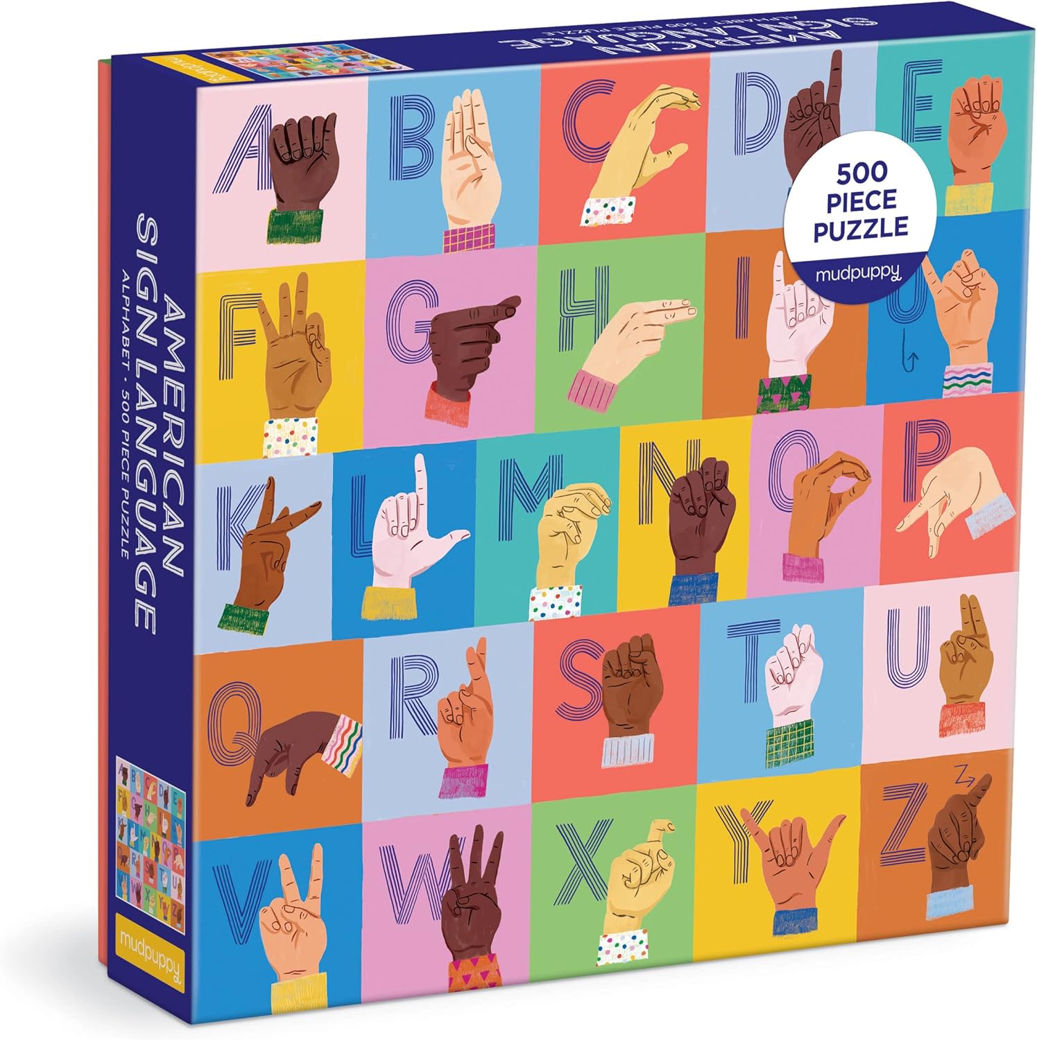 ASL toys for kids: Mudpuppy ASL Alphabet 500-Piece Puzzle