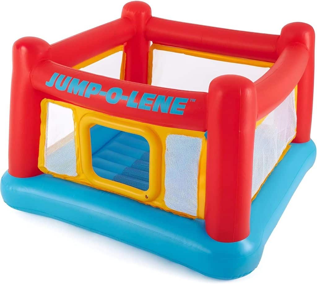Inflatable toddler trampoline, an active sensory gift for non‑verbal toddlers.